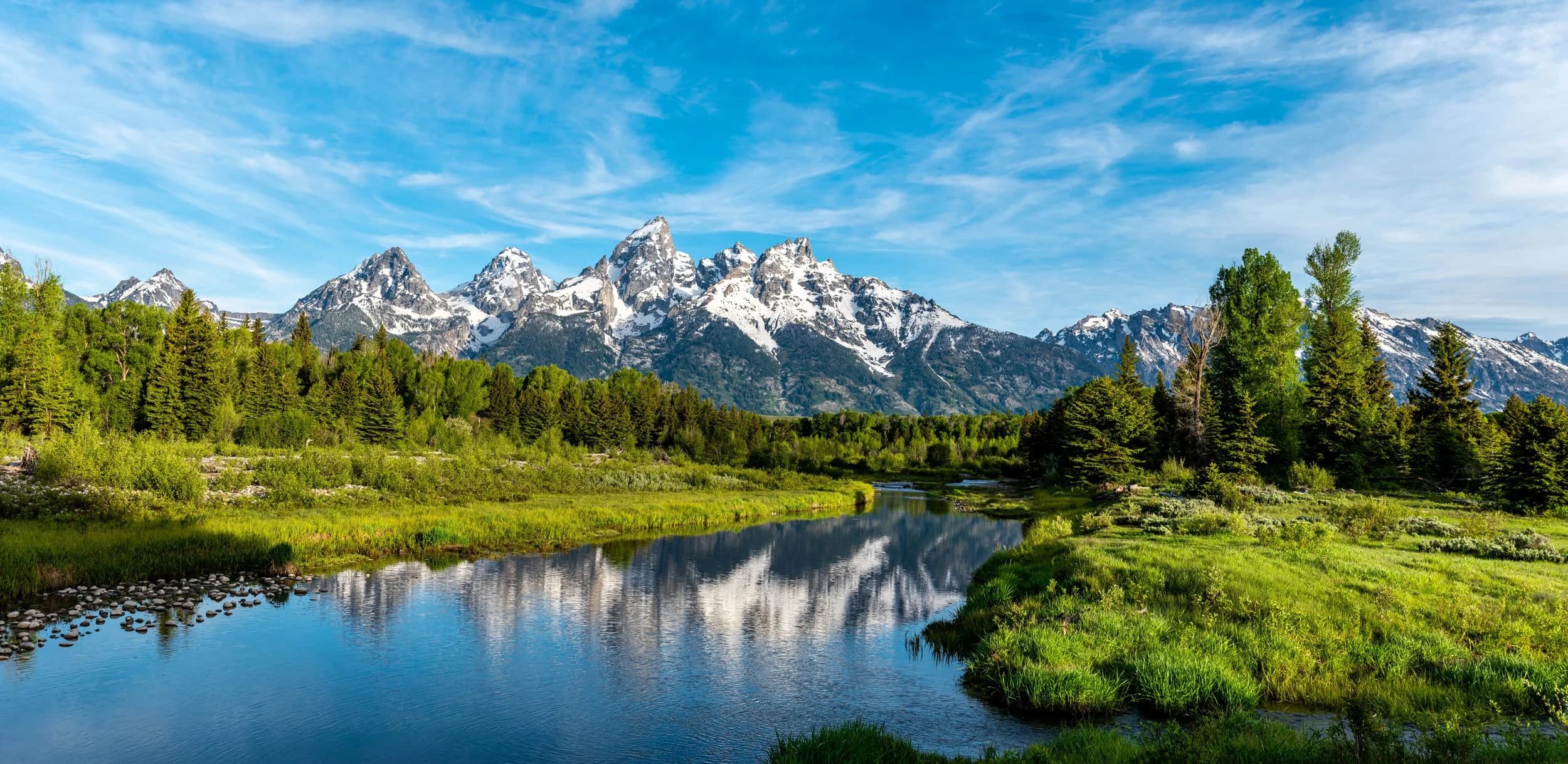 Teton mountain range, Jackson Hole, Wyoming